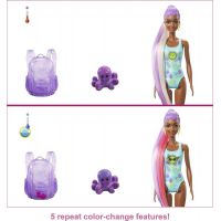 Mattel Barbie Color Reveal Bábika Pena plná zábavy Jahoda 6