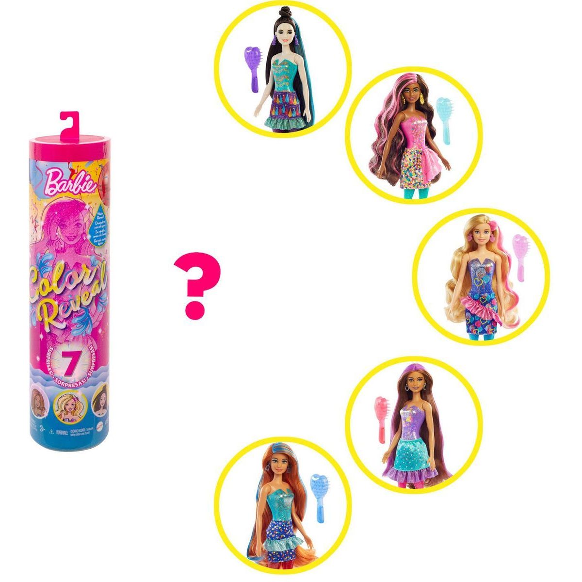 Mattel Barbie color reveal s konfety