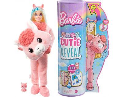 Mattel Barbie Cutie Reveal zima bábika séria 4 lama