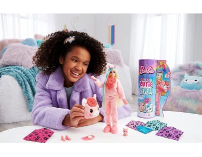 Mattel Barbie Cutie Reveal zima bábika séria 4 lama