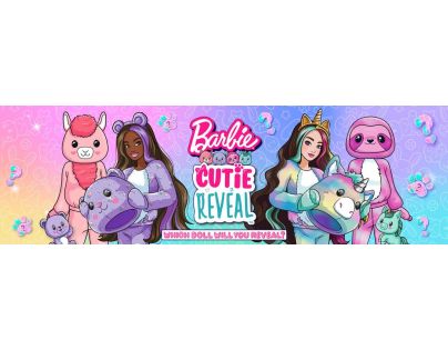 Mattel Barbie Cutie Reveal zima bábika séria 4 lama
