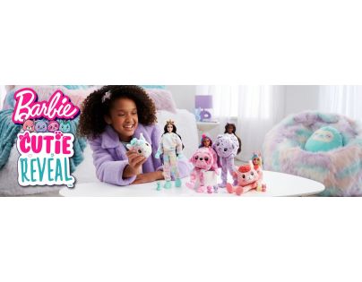 Mattel Barbie Cutie Reveal zima bábika séria 4 lama