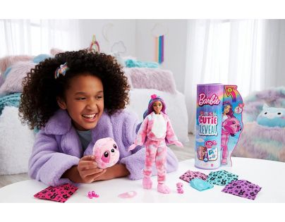 Mattel Barbie Cutie Reveal zima bábika séria 4 leňoch