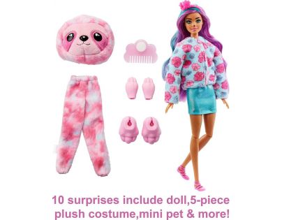 Mattel Barbie Cutie Reveal zima bábika séria 4 leňoch