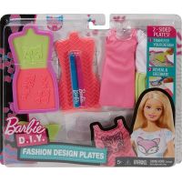 Mattel Barbie D.I.Y. návrhářské módní šablony Růžovo-modrá Mattel Barbie D.I.Y. návrhářské módní šablony Růžovo-modrá