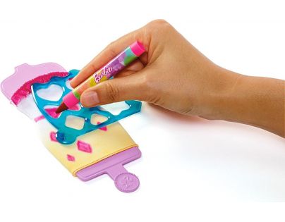 Mattel Barbie D.I.Y módní návrhářské šablony Růžovo-žlutá