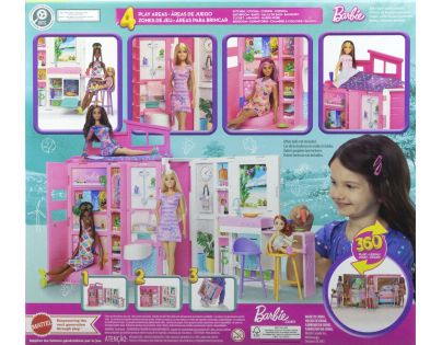 Mattel Barbie Domček s bábikou - Poškodený obal