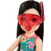 Mattel Barbie Dreamtopia Chelsea s doplňky na pláž černovláska 4