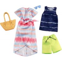 Mattel Barbie dvoudílný set oblečků pro Barbie a Kena batikované 71 Mattel Barbie dvoudílný set oblečků pro Barbie a Kena batikované 71