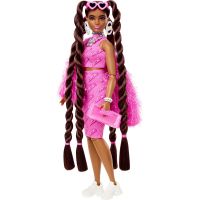 Mattel Barbie Extra Ružové šaty Zlaté osemdesiatky 2