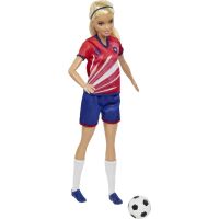 Mattel Barbie futbalová bábika Barbie v červenom drese - Poškodený obal 5