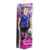 Mattel Barbie Futbalová bábika Ken v modrom drese 6