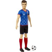 Mattel Barbie Futbalová bábika Ken v modrom drese 3