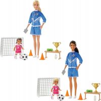 Mattel Barbie futbalová trénerka s bábikou herné set hnedovlasá trénerka 2