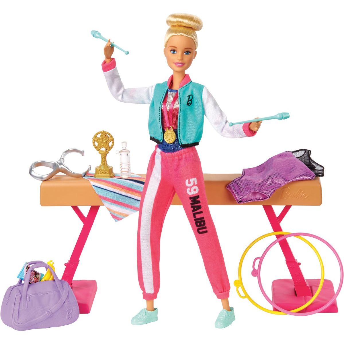 Mattel Barbie gymnastka herný set