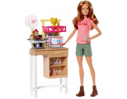 Mattel Barbie Herní set Povolání s panenkou Veterinářka