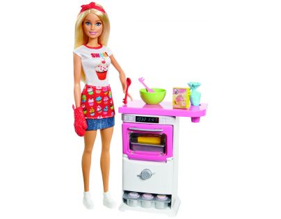 Mattel Barbie Herní set Vaření a pečení s panenkou