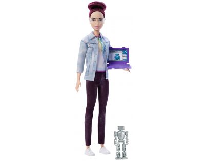 Mattel Barbie inženýrka robotiky Fialovláska