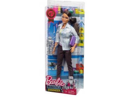Mattel Barbie inženýrka robotiky Hnědovláska