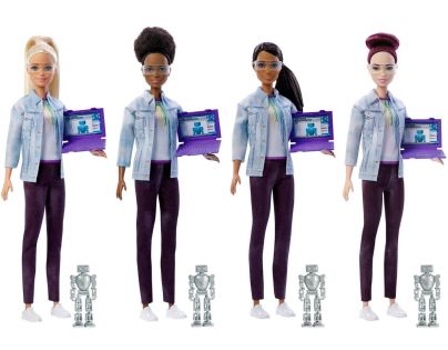 Mattel Barbie inženýrka robotiky Hnědovláska
