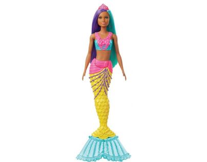Mattel Barbie čarovná morská víla vlasy fialovo-zelenej