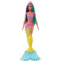 Mattel Barbie kouzelná mořská víla vlasy fialově-zelené Mattel Barbie kouzelná mořská víla vlasy fialově-zelené