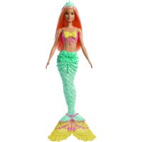 Mattel Barbie kouzelná mořská víla zelený ocas-žlutá ploutev 2