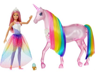 Mattel Barbie kouzelný jednorožec a panenka - Poškodený obal