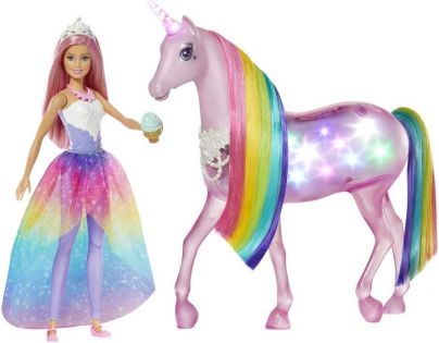 Mattel Barbie kouzelný jednorožec a panenka - Poškodený obal