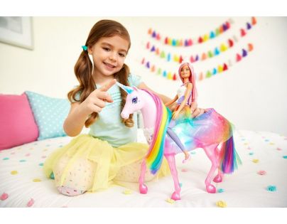 Mattel Barbie kouzelný jednorožec a panenka - Poškodený obal
