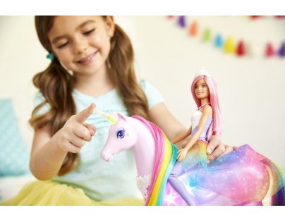 Mattel Barbie kouzelný jednorožec a panenka - Poškodený obal