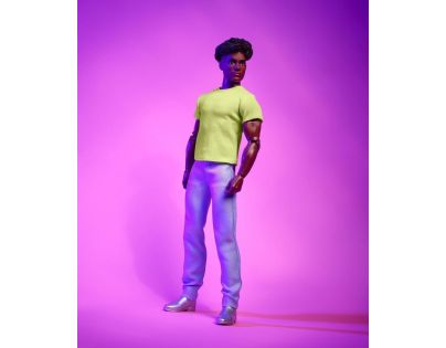 Mattel Barbie Looks Ken s čiernymi kučeravými vlasmi v Y2K outfite