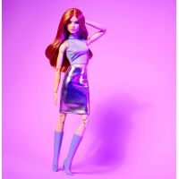 Mattel Barbie Looks rusovláska vo fialovom outfite 3