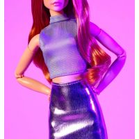 Mattel Barbie Looks rusovláska vo fialovom outfite 5