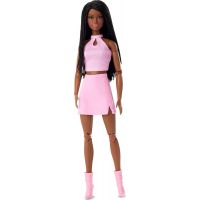 Mattel Barbie Looks s vrkôčikmi v ružovom outfite