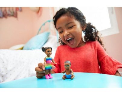 Mattel Barbie malí súrodenci dievčatko černoška