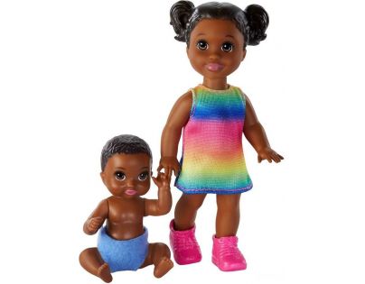 Mattel Barbie malí súrodenci dievčatko černoška