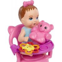 Mattel Barbie bábätko herné set s jídelní židličkou 2