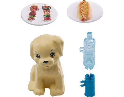 Mattel Barbie mini herní set s mazlíčkem grilování GRG76