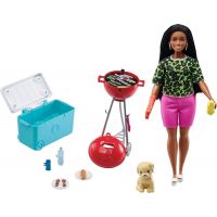 Mattel Barbie mini herní set s mazlíčkem grilování GRG76 5