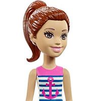 Mattel Barbie Mini panenka modré kraťasy 4