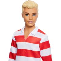 Mattel Barbie model Ken červenobílé proužkované triko 2