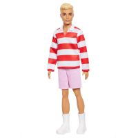 Mattel Barbie model Ken červenobílé proužkované triko 4