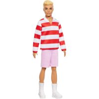 Mattel Barbie model Ken červenobílé proužkované triko 5