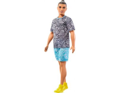 Mattel Barbie model Ken tričko s kašmírovým vzorom 30 cm