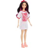 Mattel Barbie modelka Biele lesklé šaty 2