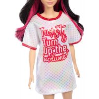 Mattel Barbie modelka Biele lesklé šaty 4