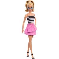 Mattel Barbie modelka Ružová sukňa a pruhovaný top