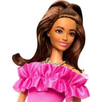 Mattel Barbie modelka Ružové šaty s volánikmi 3