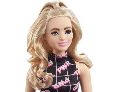 Mattel Barbie Modelka čiernomodré šaty s ľadvinkou 29 cm